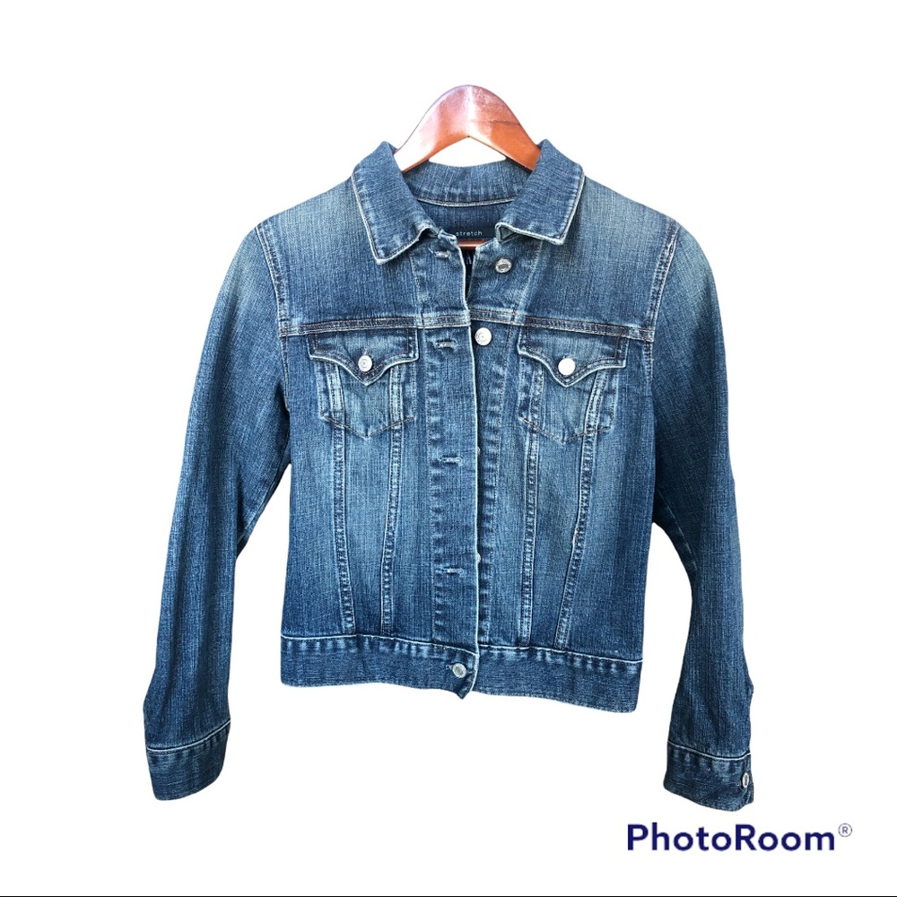 Gap Jean Jacket Size Small - Stretch. Slight distressed.